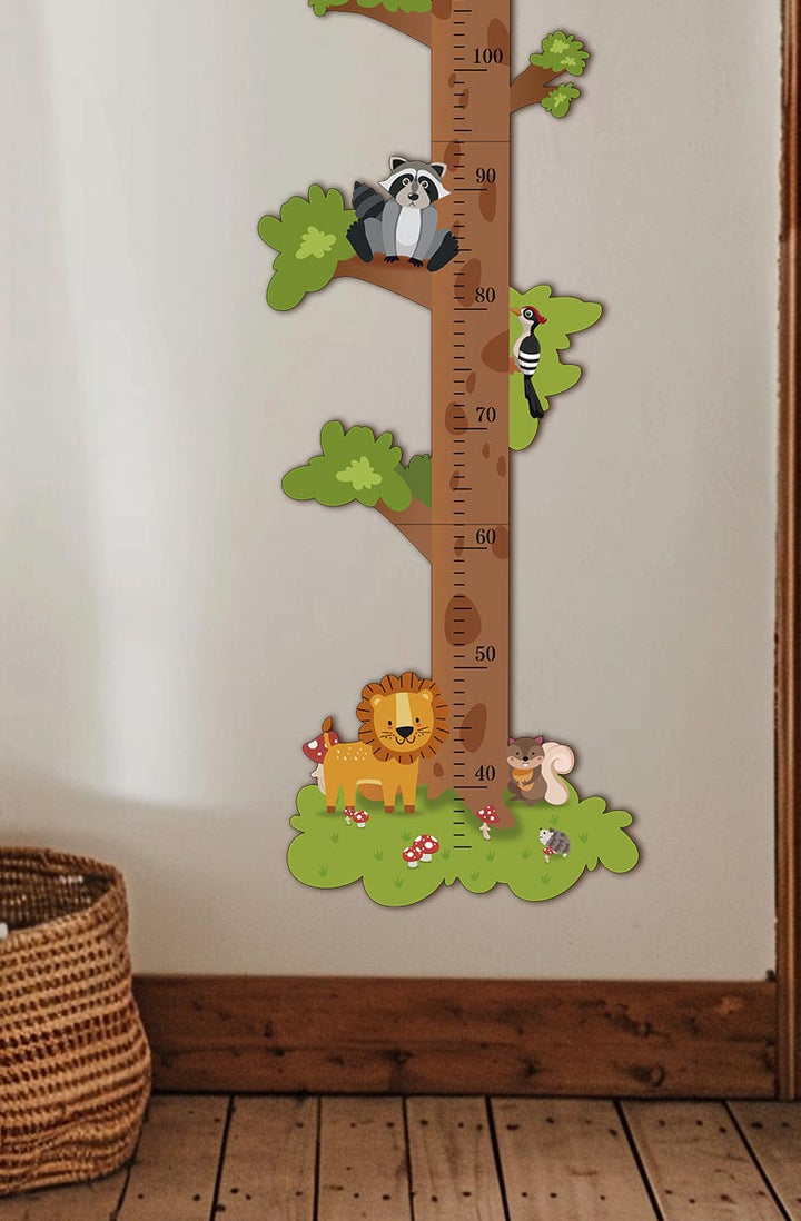 Personalized Wooden Forest Animal Growth Chart Ruler