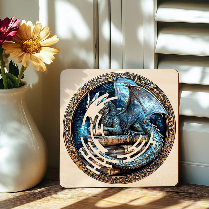 Maze Puzzles—Ancient protector featuring a dragon design, enhancing focus and logical thinking skills.