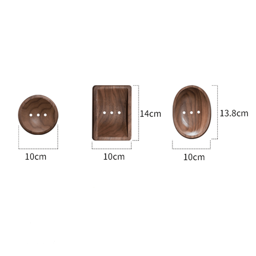 Three log-style soap boxes in various shapes and sizes, showcasing natural wood craftsmanship and practical design.