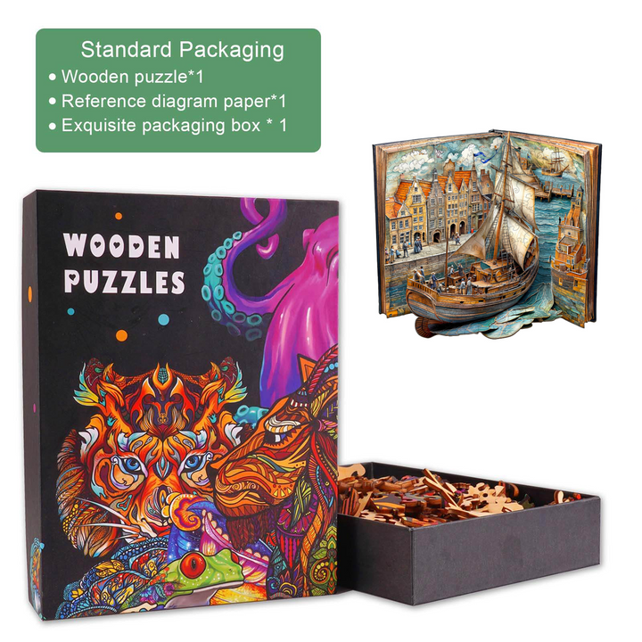 Paper channel Wooden Jigsaw Puzzle