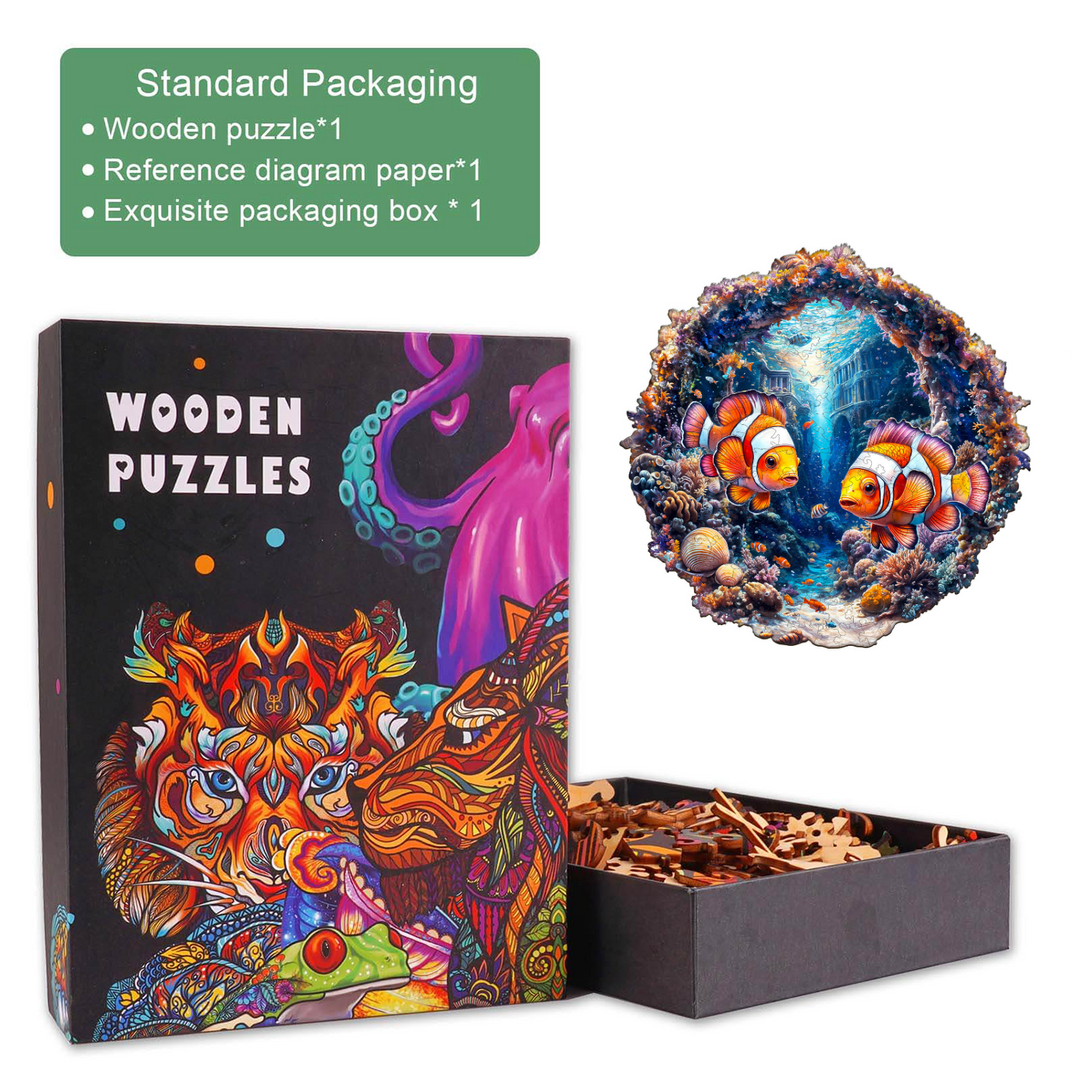 Clownfish Journey Wooden Jigsaw Puzzle