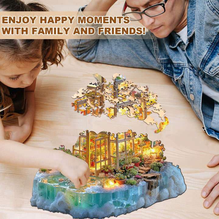 Glacier greenhouse Wooden Jigsaw Puzzle