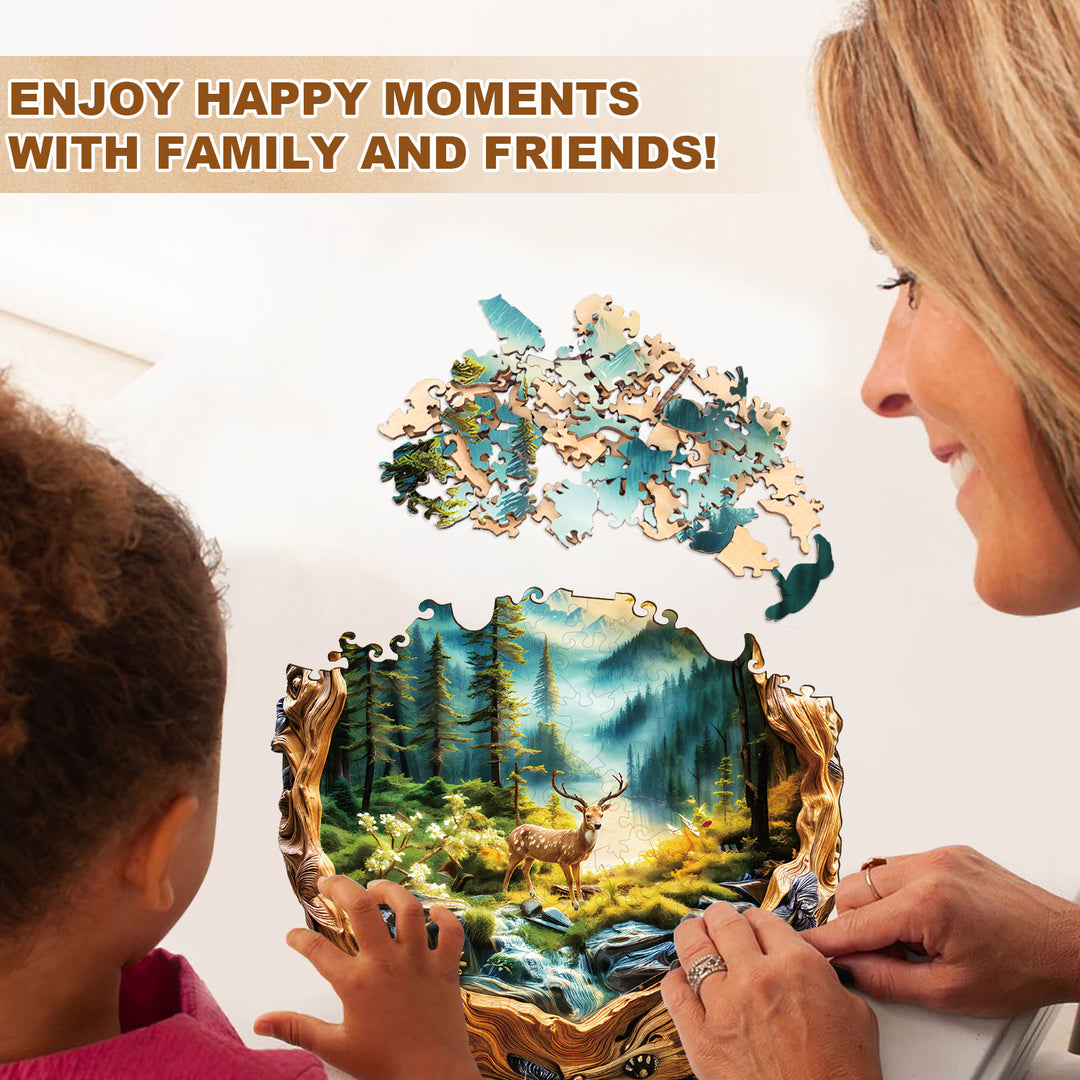 Glass ball scenery Wooden Jigsaw Puzzle