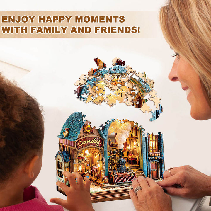 Candy Platform Wooden Jigsaw Puzzle