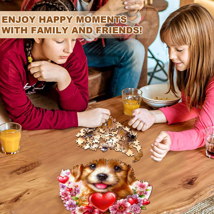 Love Puppy Holz-Puzzle