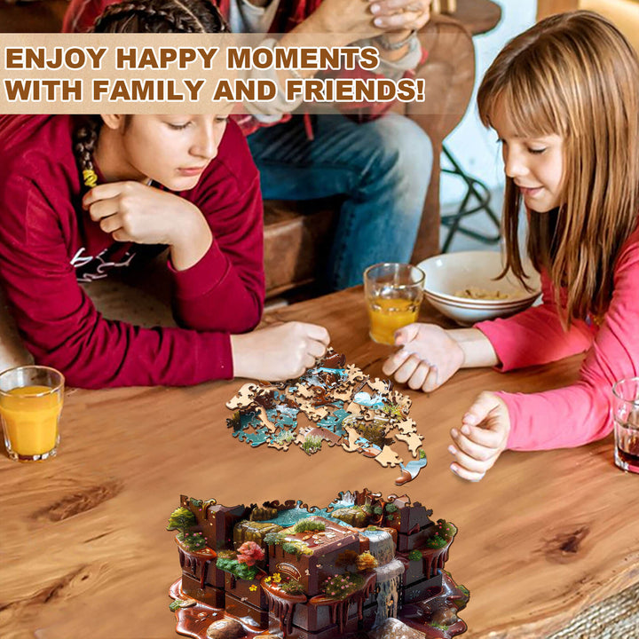 Chocolate Landscape Wooden Jigsaw Puzzle