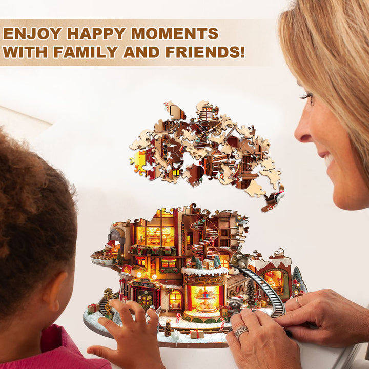 Coffee Workshop Wooden Jigsaw Puzzle