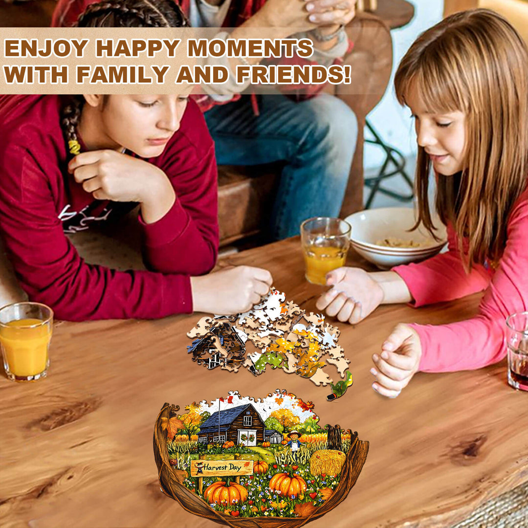 Harvest Day Wooden Jigsaw Puzzle