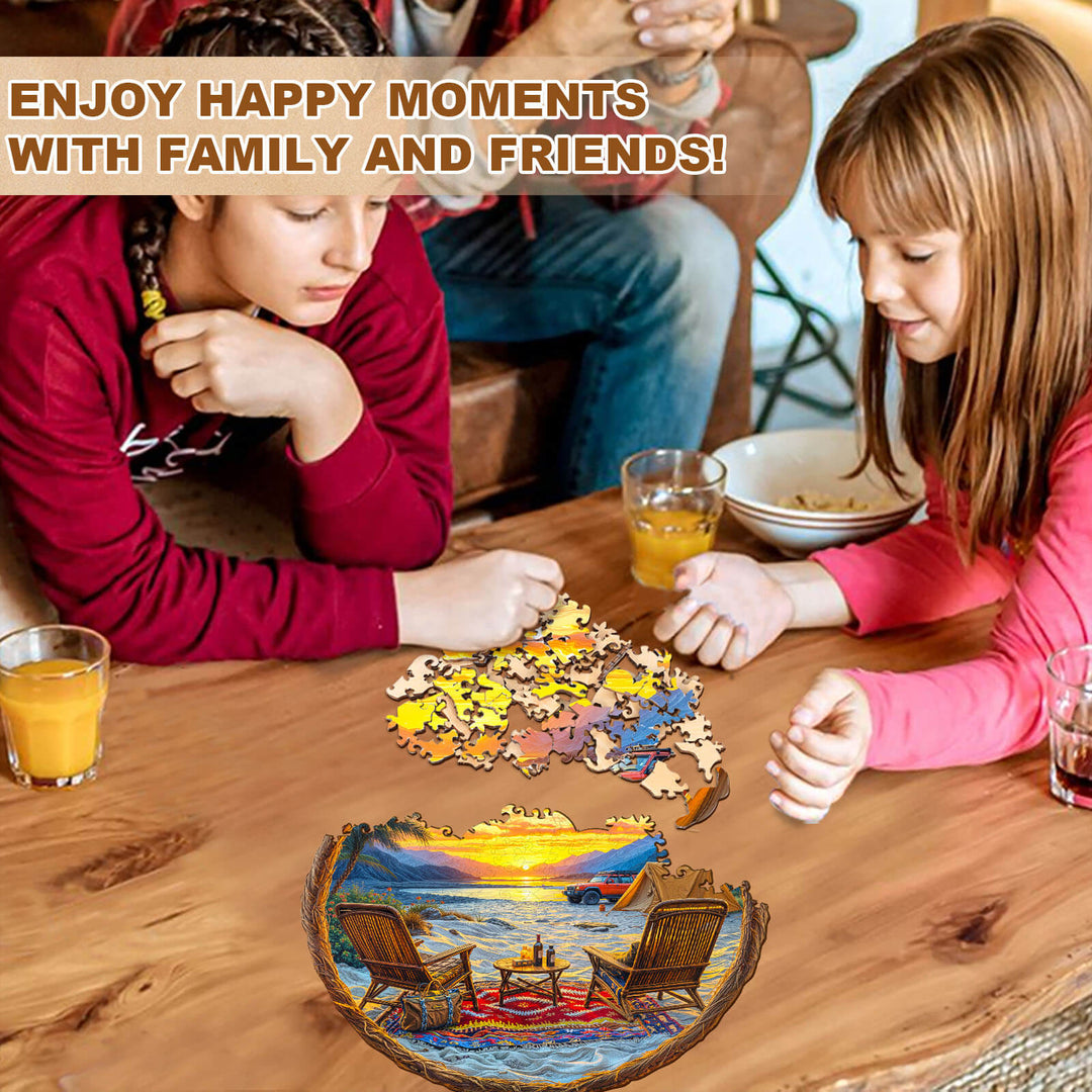 Desert Travel Wooden Jigsaw Puzzle