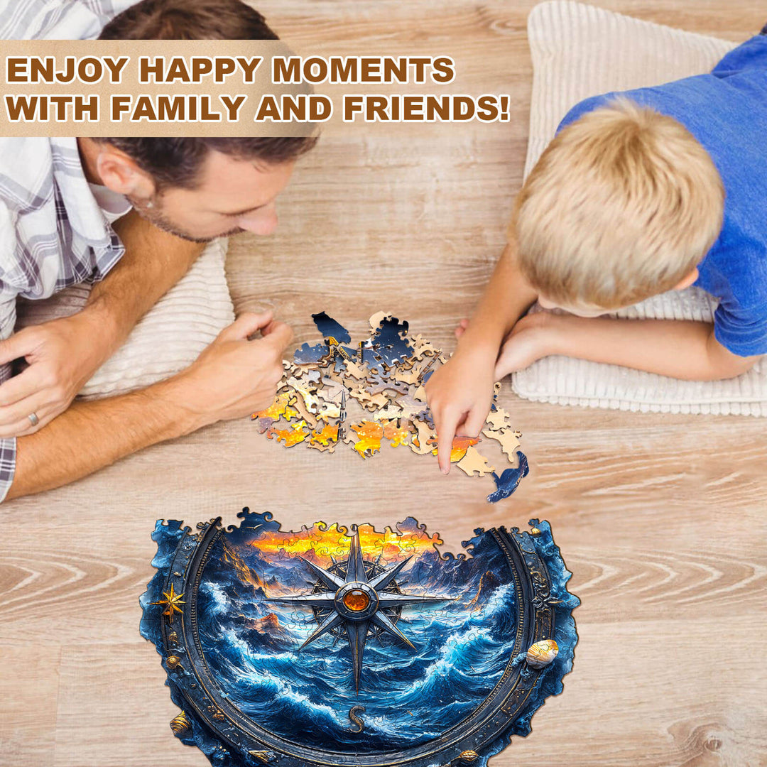 Compass Landschaft Holz-Puzzle