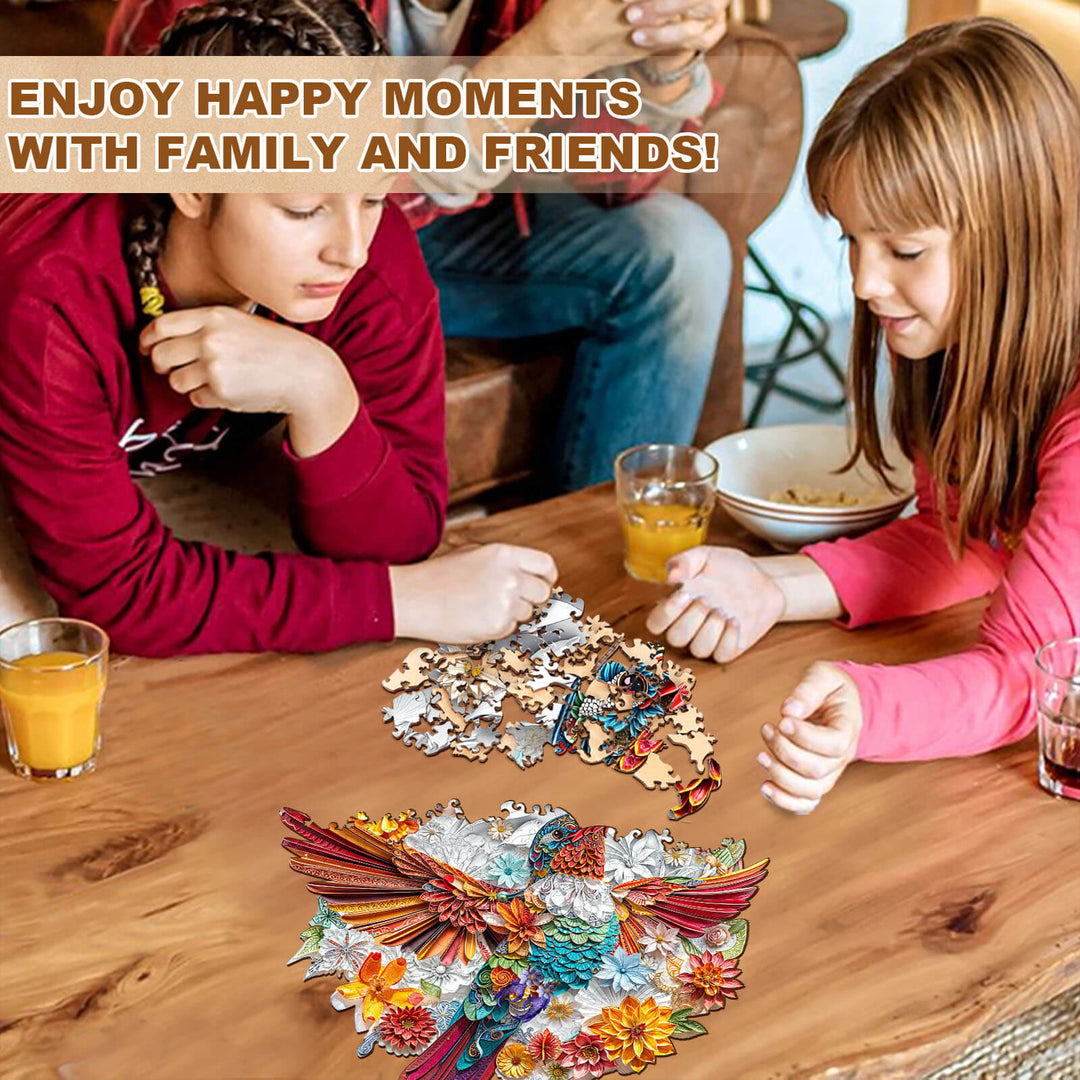 Puzzle en bois Colibri Confetti