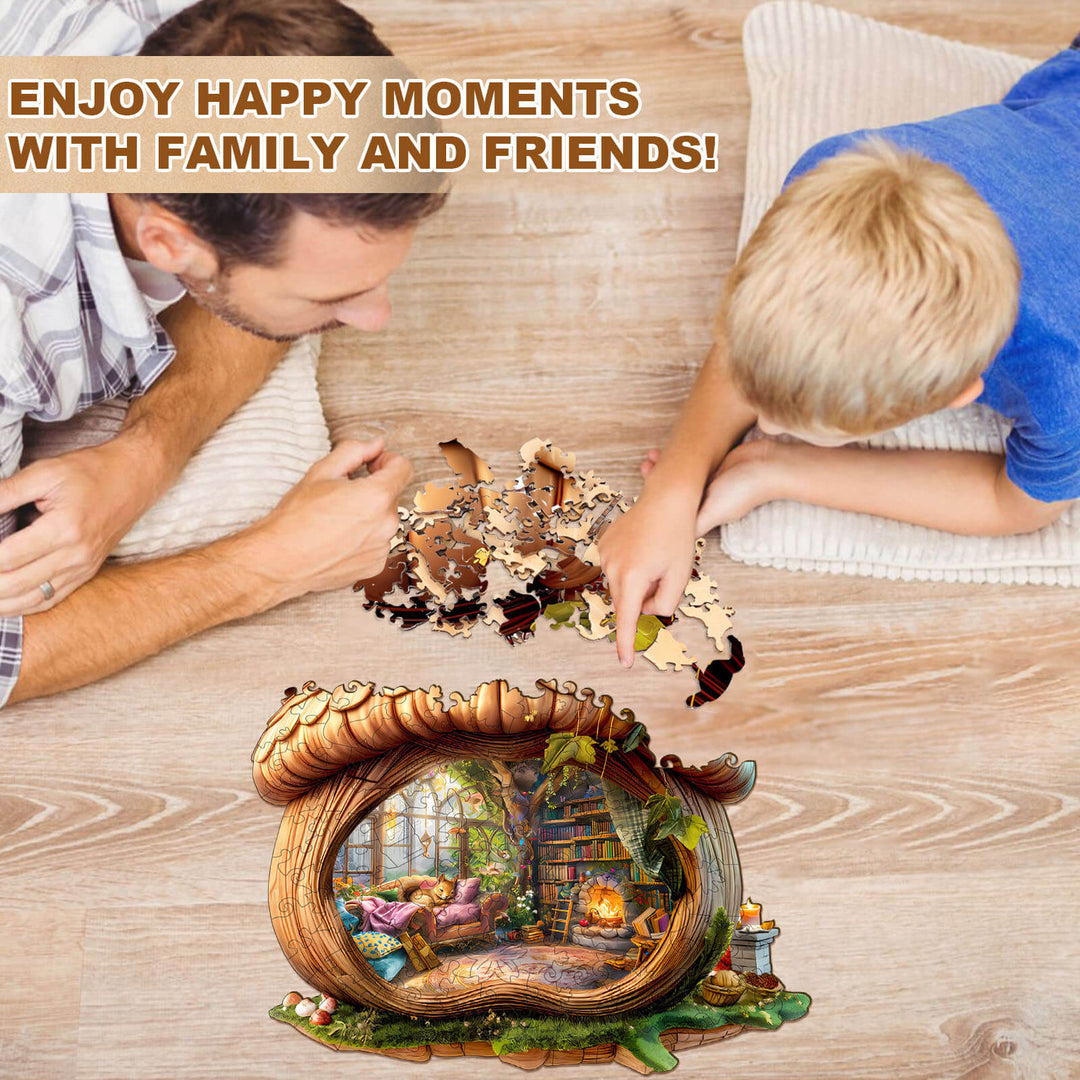 Eichhörnchenhaus Holz-Puzzle