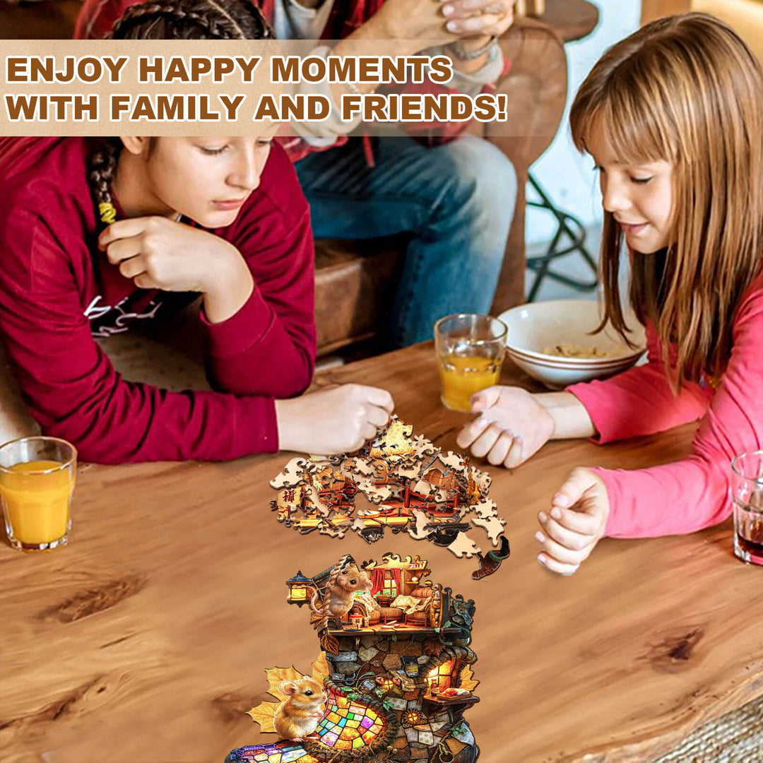 boot hut Wooden Jigsaw Puzzle