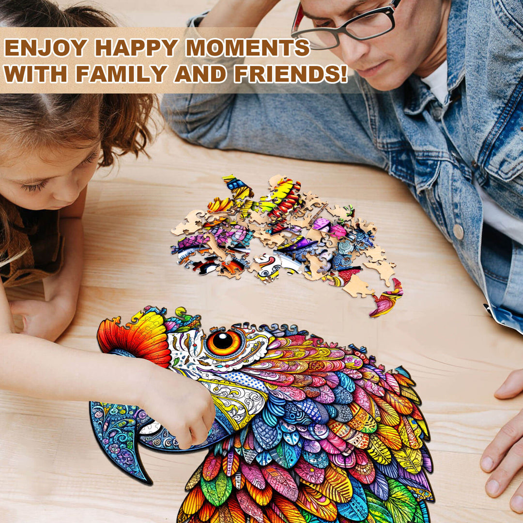 Colorful parrot Wooden Jigsaw Puzzle