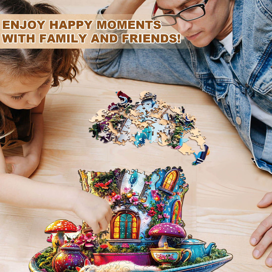 Magischer Zylinder Holz-Puzzle