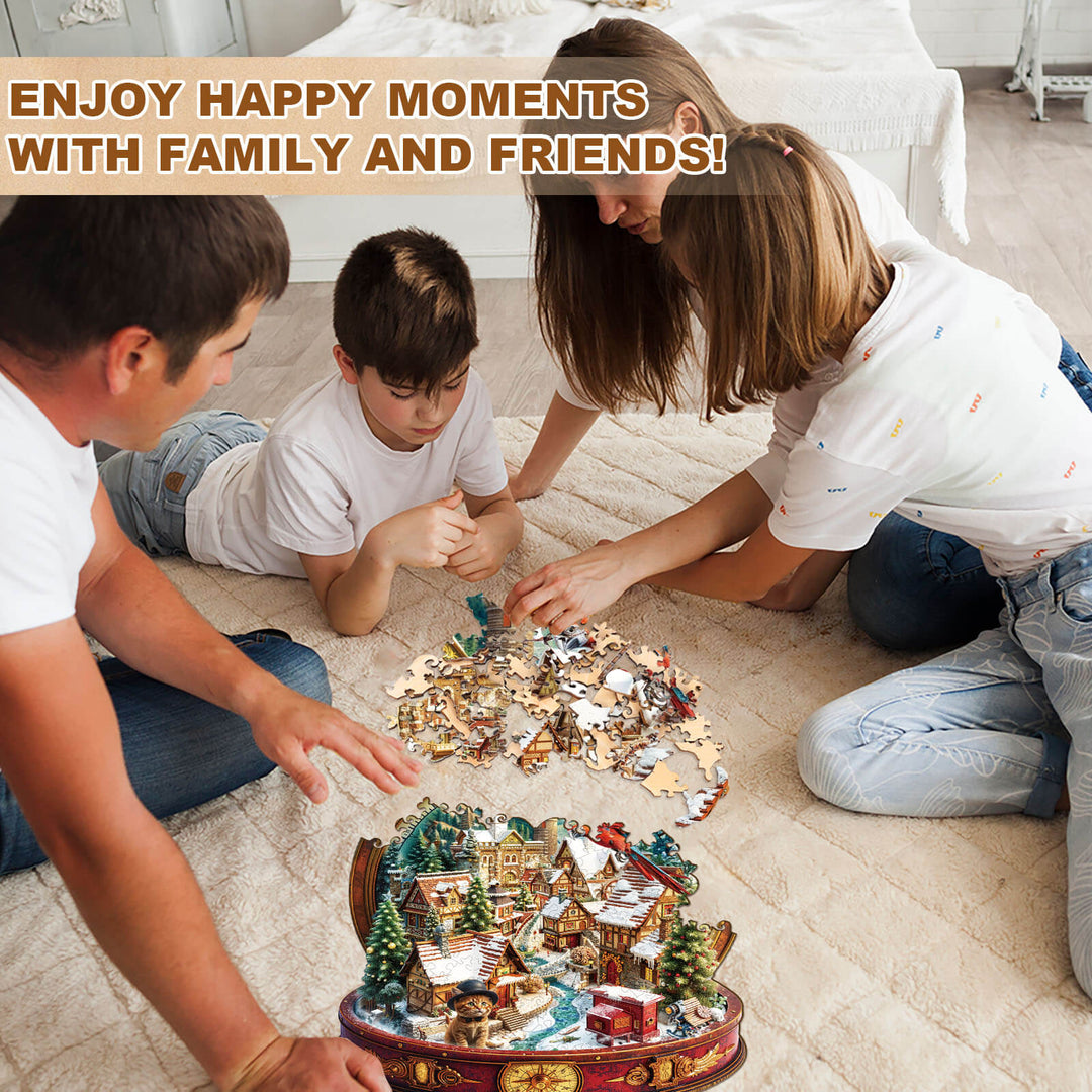 all the way north Wooden Jigsaw Puzzle