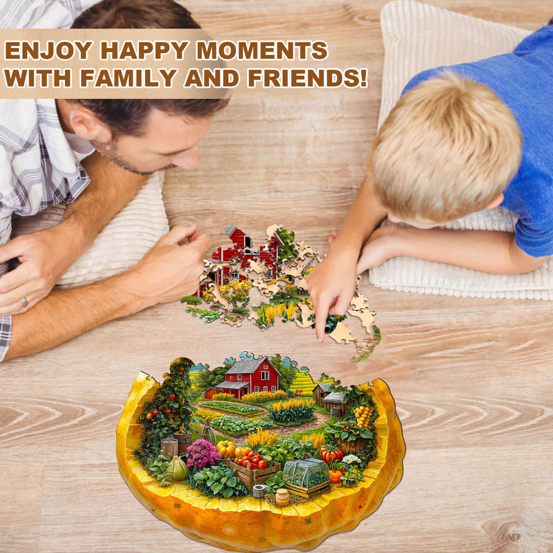 Potato Autumn Farm Wooden Jigsaw Puzzle