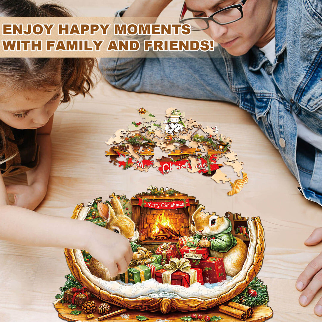 Rabbit House Wooden Jigsaw Puzzle