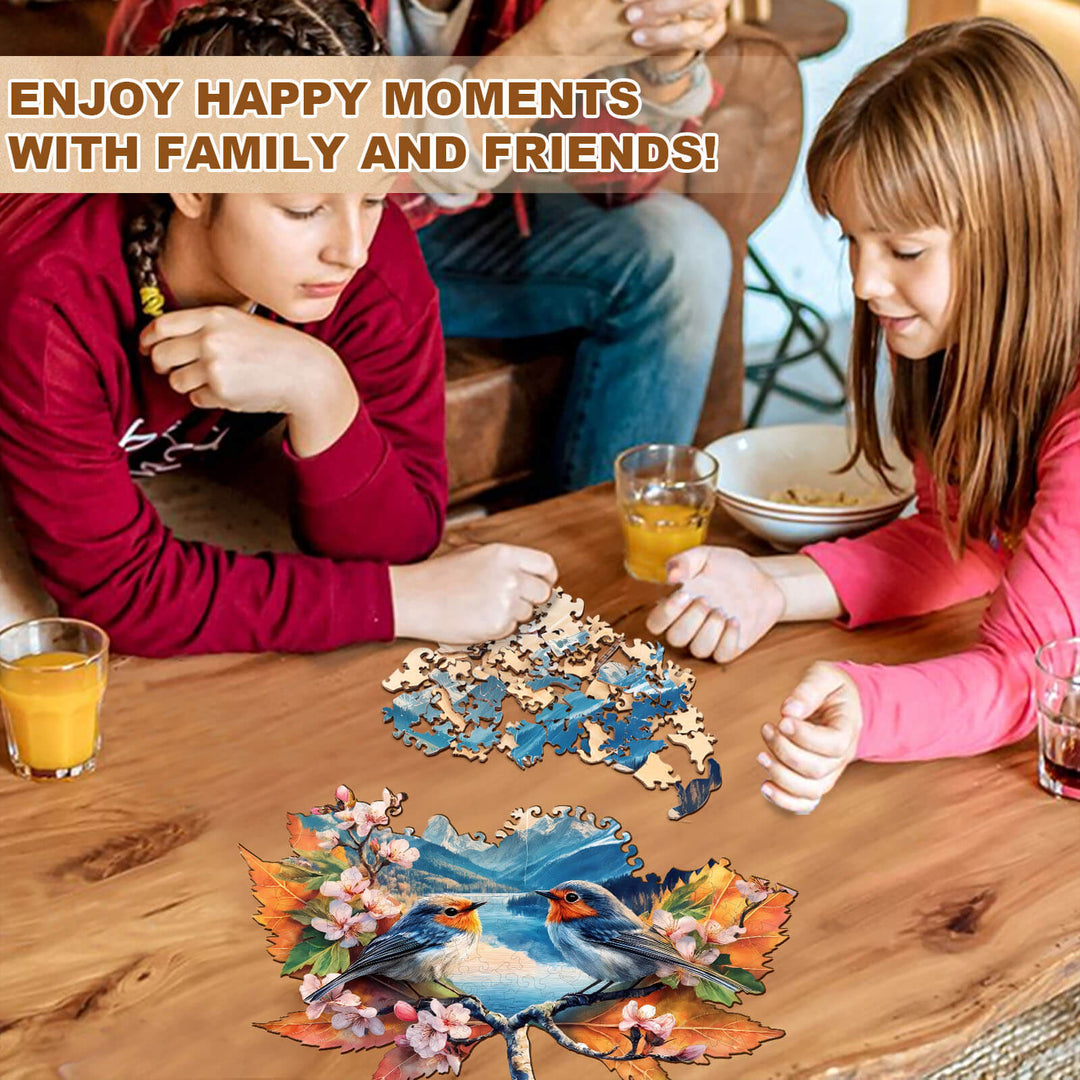 Ruhiger See Holz-Puzzle