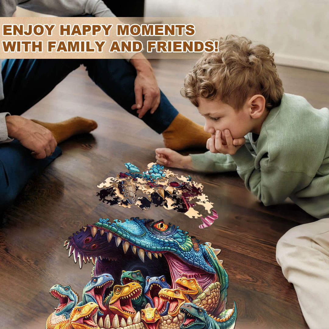 Fantasy Dinosaurs-1 Wooden Jigsaw Puzzle