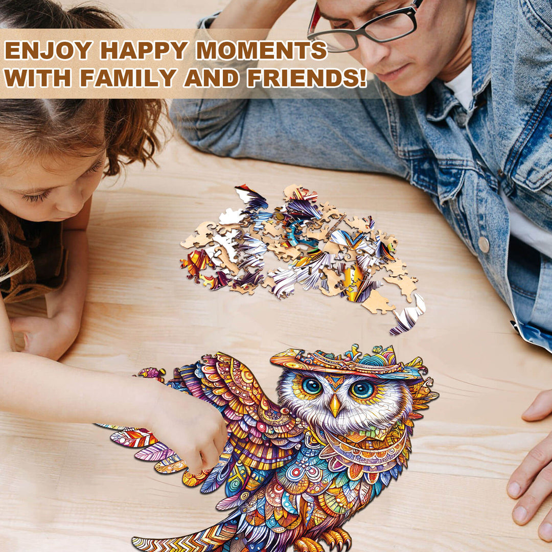 Magic Owl Wooden Jigsaw Puzzle