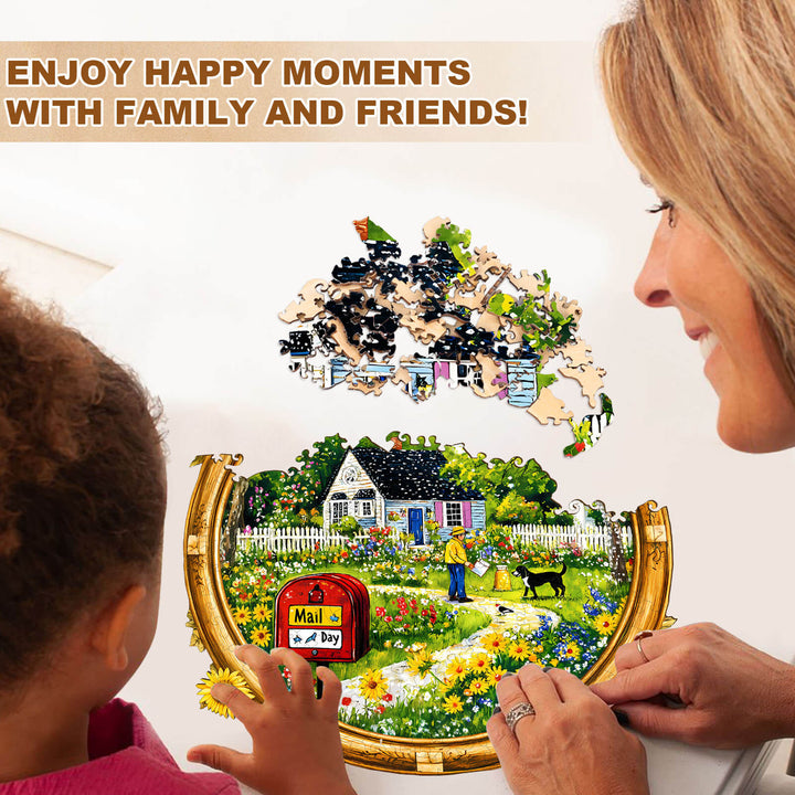 Mail Day Wooden Jigsaw Puzzle