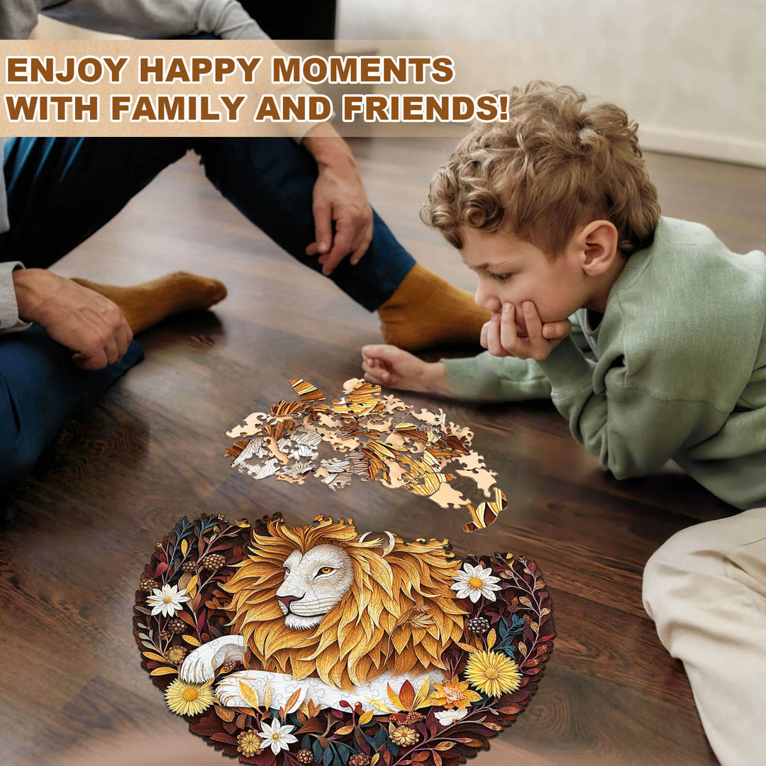 Forest Dreamers- Lion Wooden Jigsaw Puzzle