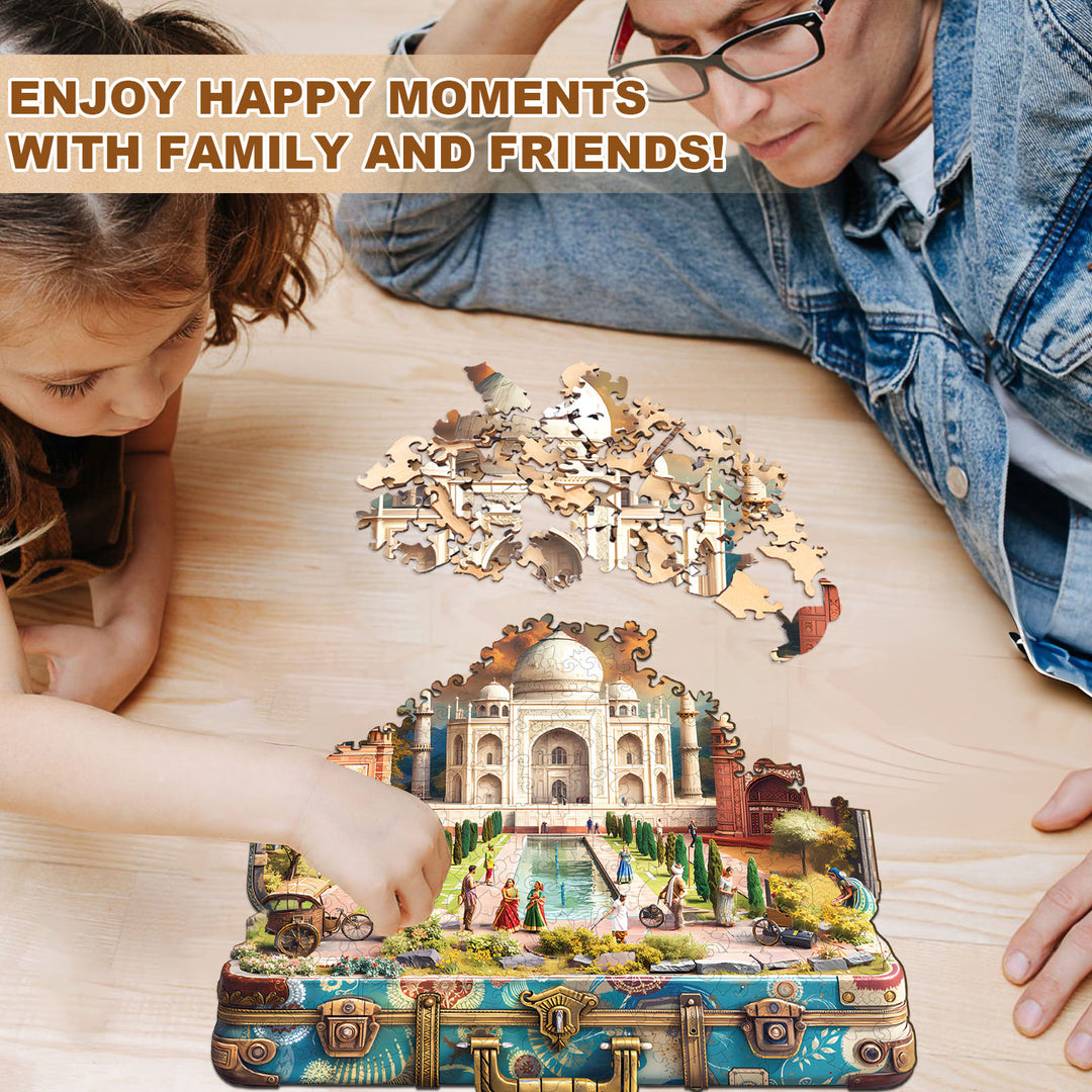 Taj Mahal Tour Wooden Jigsaw Puzzle