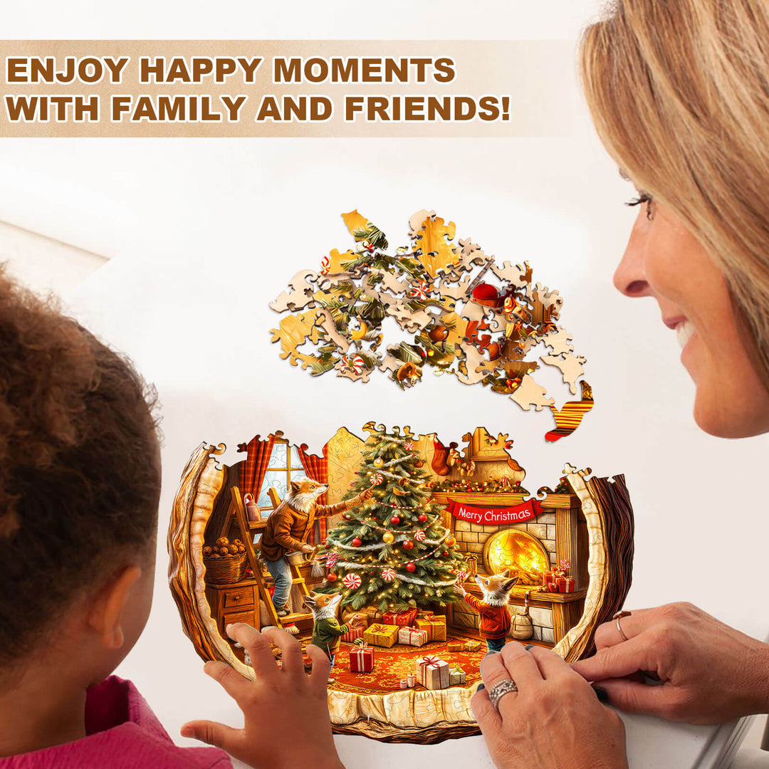 Fox House Wooden Jigsaw Puzzle