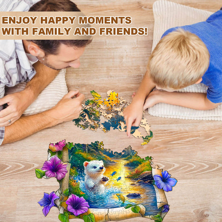 Forest Bear Wooden Jigsaw Puzzle