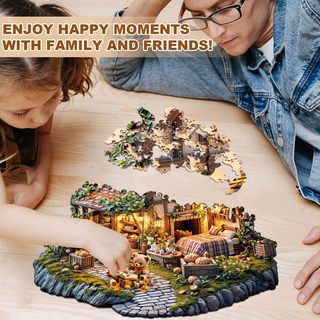 Bärenhaus Holz-Puzzlespiel