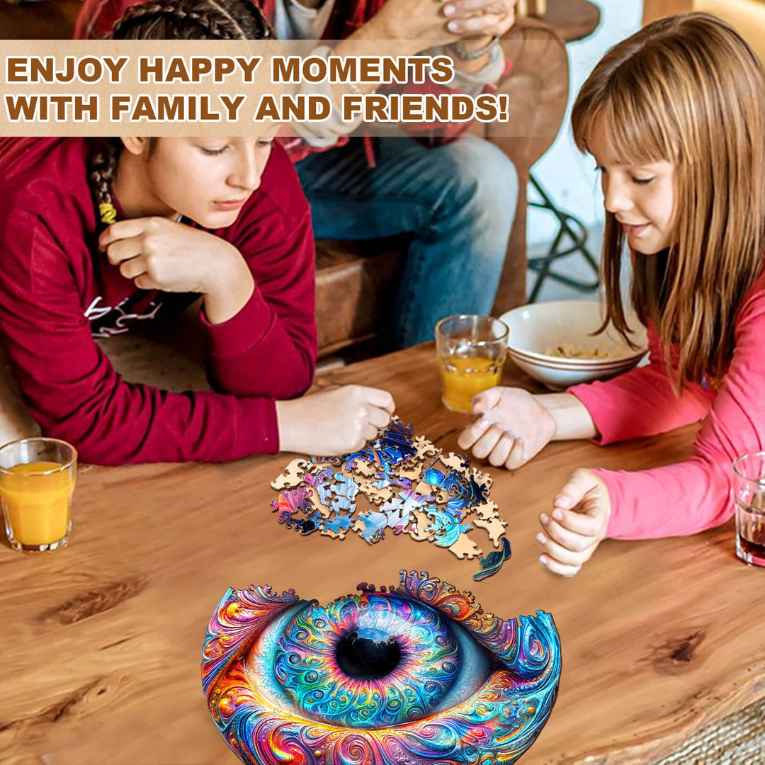 Brilliant eyes Wooden Jigsaw Puzzle