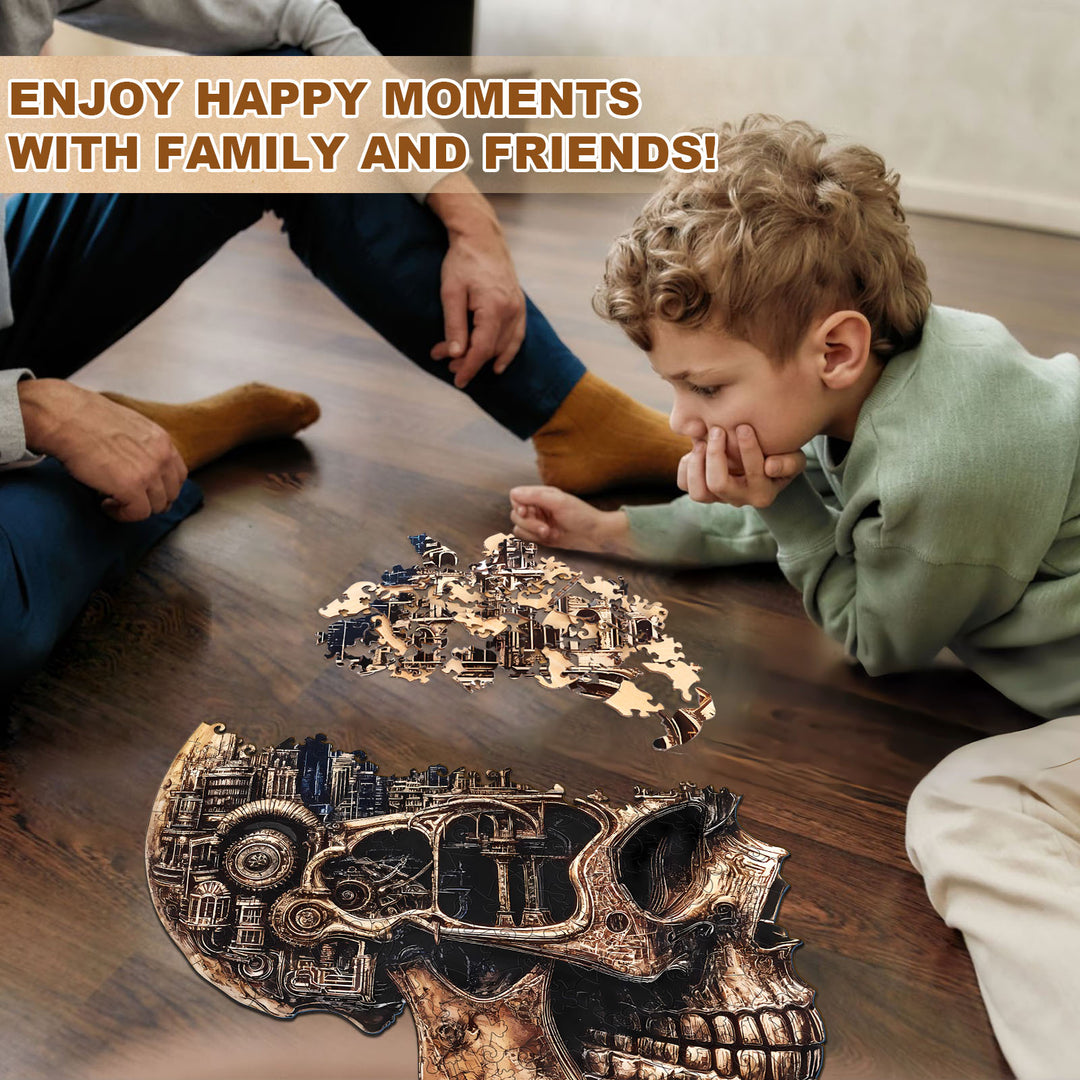 Skull City Wooden Jigsaw Puzzle