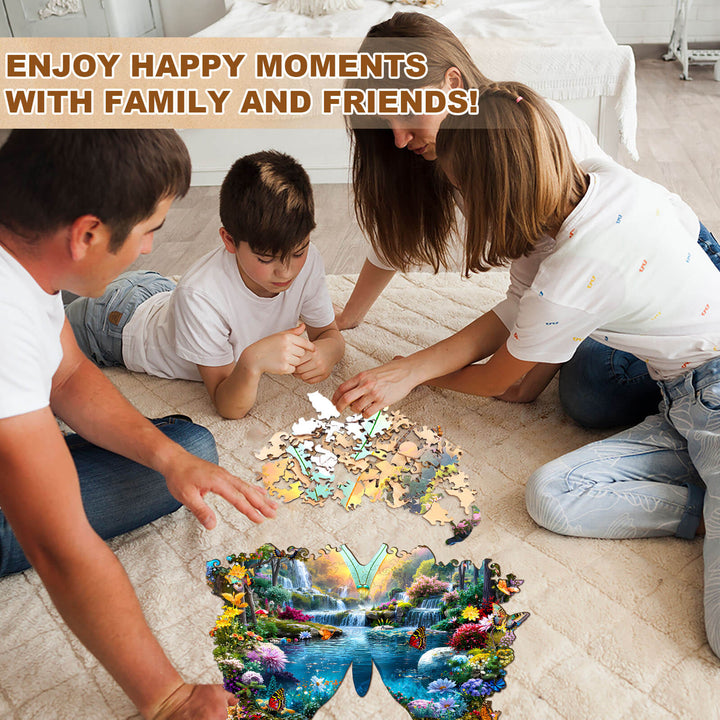 Spring Butterflies Wooden Jigsaw Puzzle