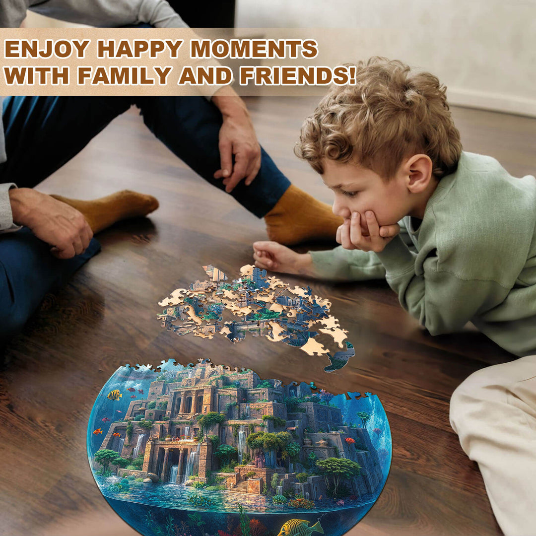 Underwater Sky Garden Wooden Jigsaw Puzzle