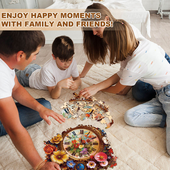 Floral Times  Wooden Jigsaw Puzzle