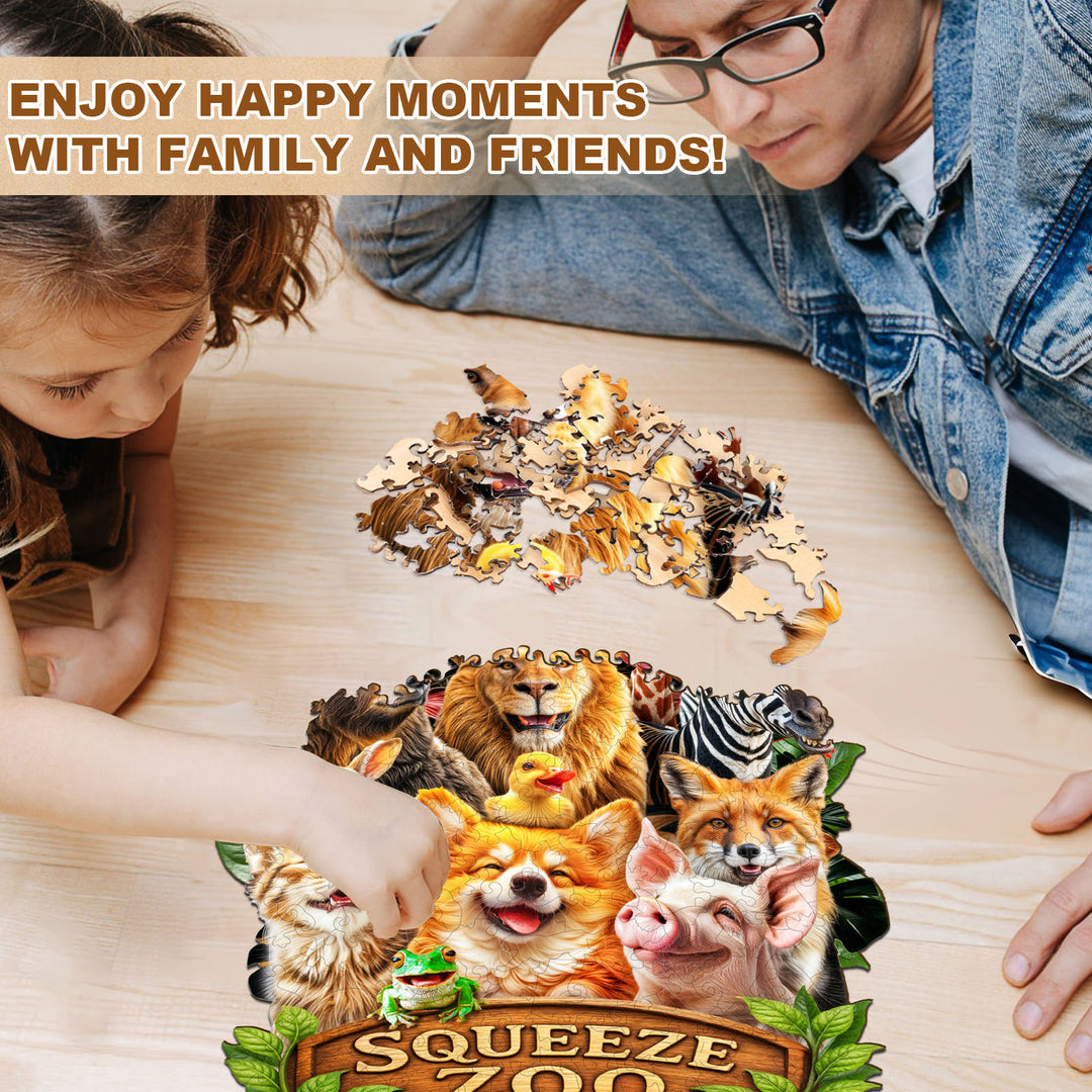 Squeeze Zoo Wooden Jigsaw Puzzle
