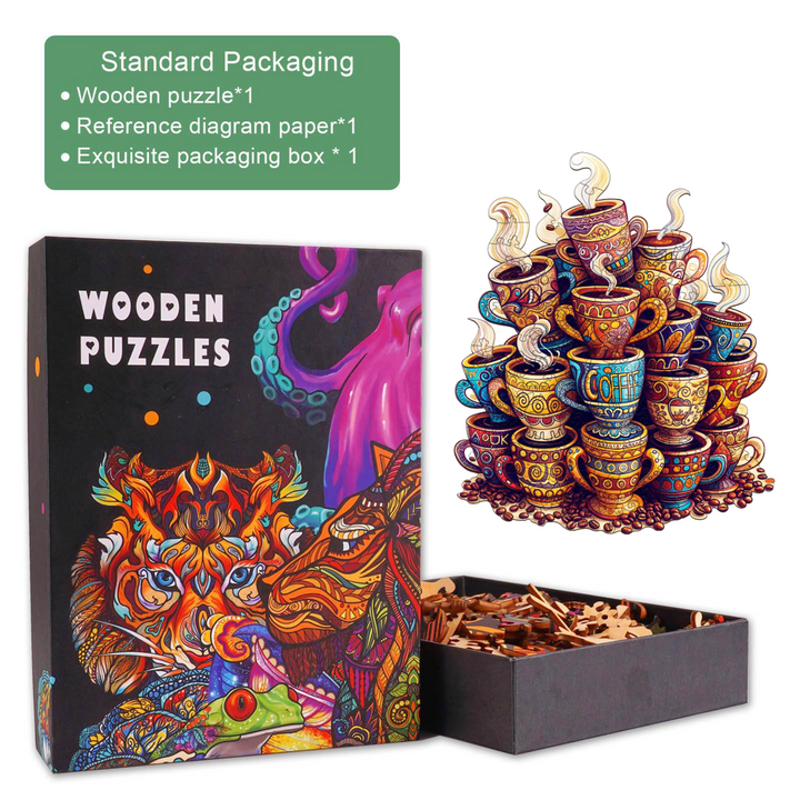 Kaffeeträume Holzpuzzle