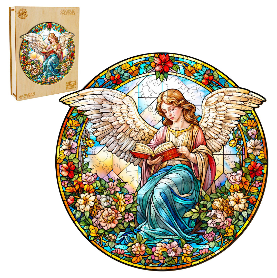 Angelic Garden Wooden Jigsaw Puzzle