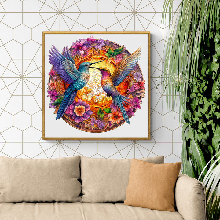Hummingbirds Wooden Jigsaw Puzzle
