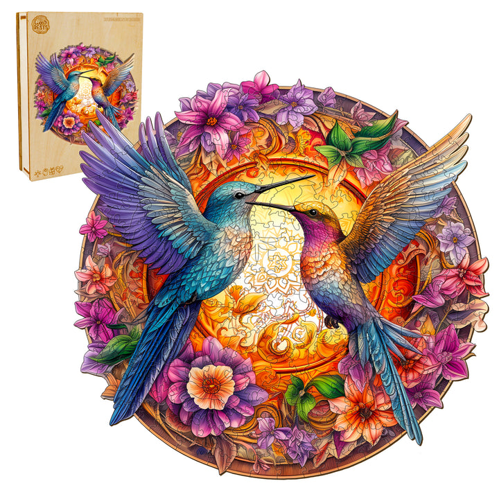Hummingbirds Wooden Jigsaw Puzzle
