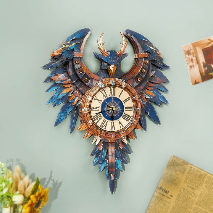 Thunderbird– DIY Wooden Clock, 3D Puzzle Craft Kit