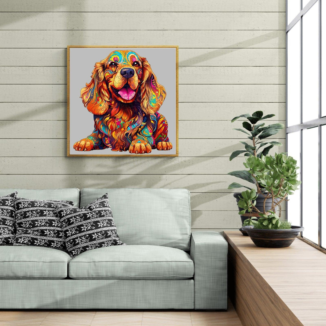 Cocker Spaniel-1 Wooden Jigsaw Puzzle