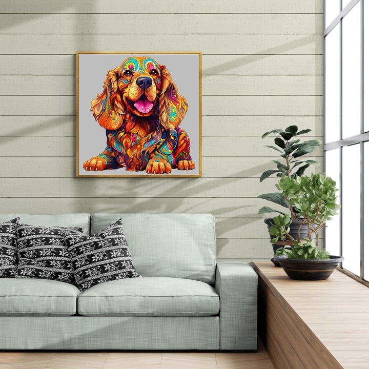 Cocker Spaniel-1 Wooden Jigsaw Puzzle