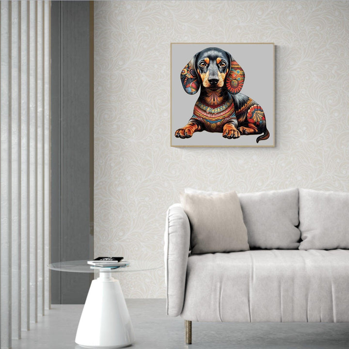 Clever Dachshund Wooden Jigsaw Puzzle