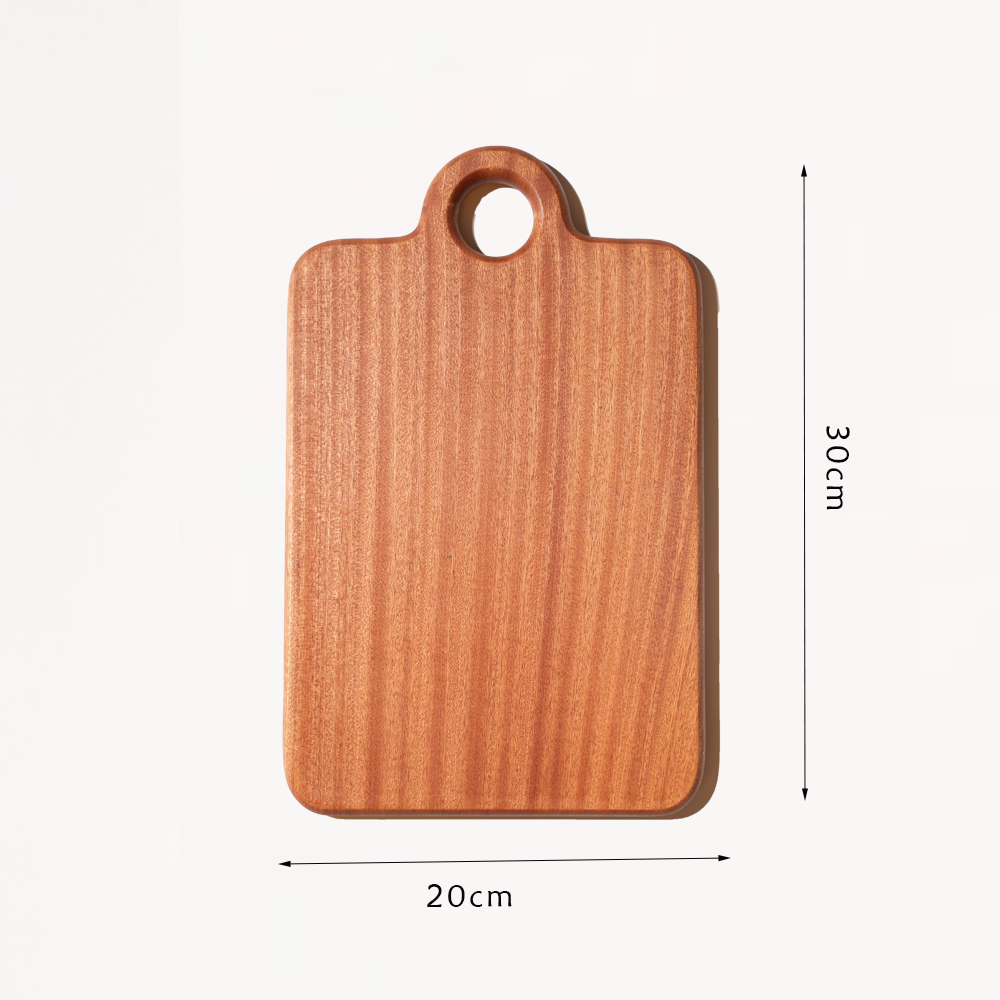 Ebony heavy-duty cutting board with smooth surface, stylish design, perfect for cutting or serving in the kitchen.