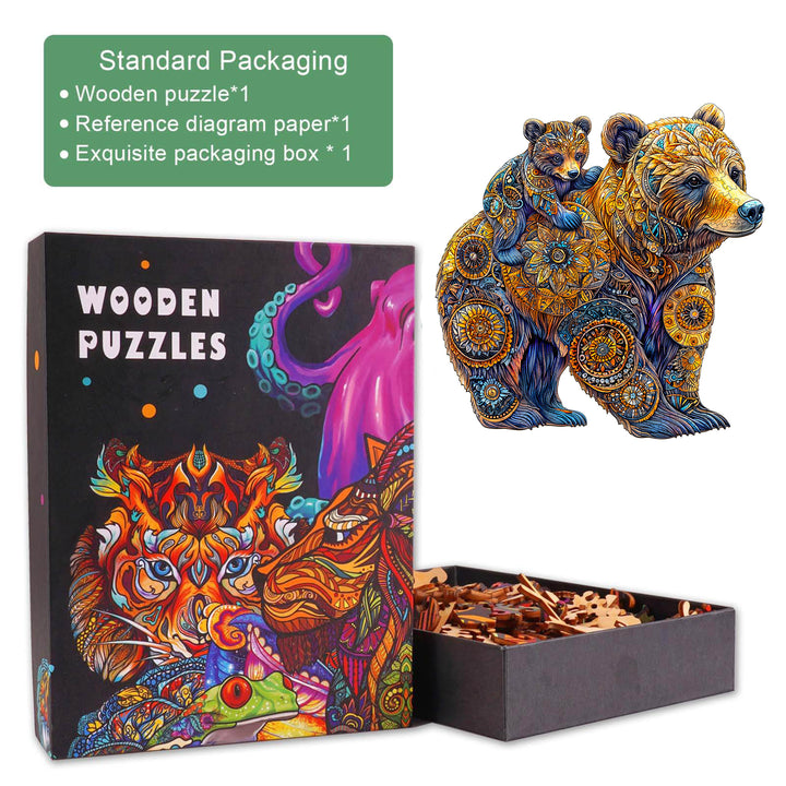 Mother Bear Wooden Jigsaw Puzzle