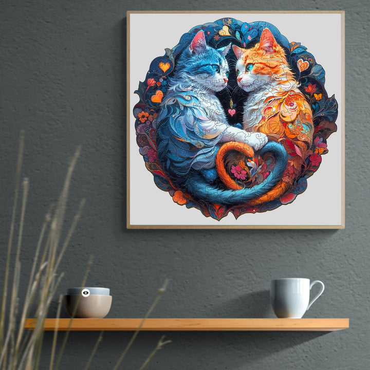 Lovely Cat Wooden Jigsaw Puzzle