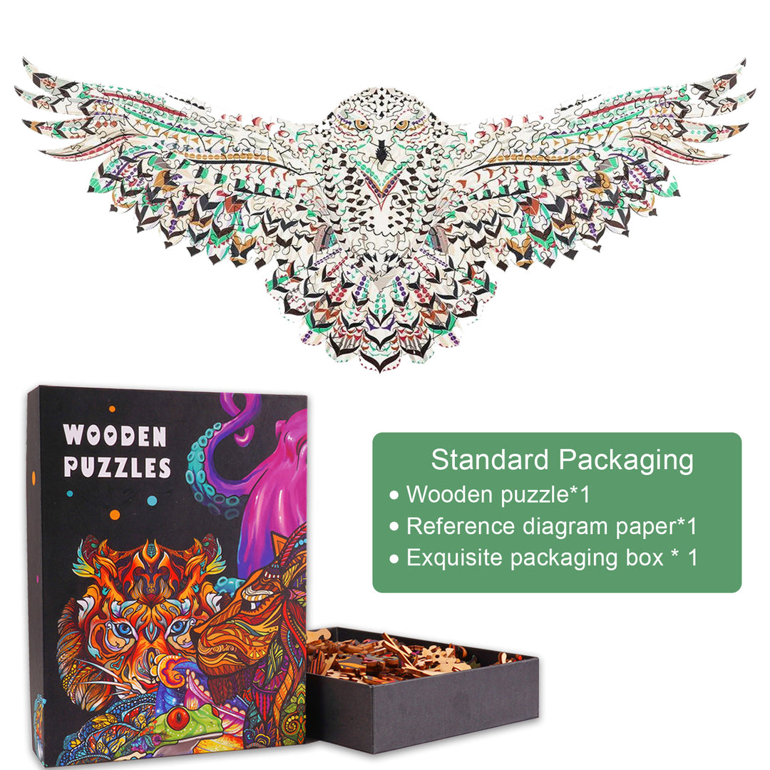 Snowy Owl Wooden Jigsaw Puzzle