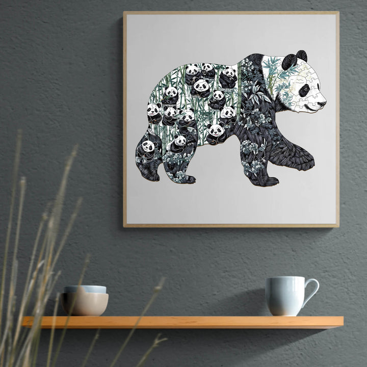 Panda Paradise  Wooden Jigsaw Puzzle